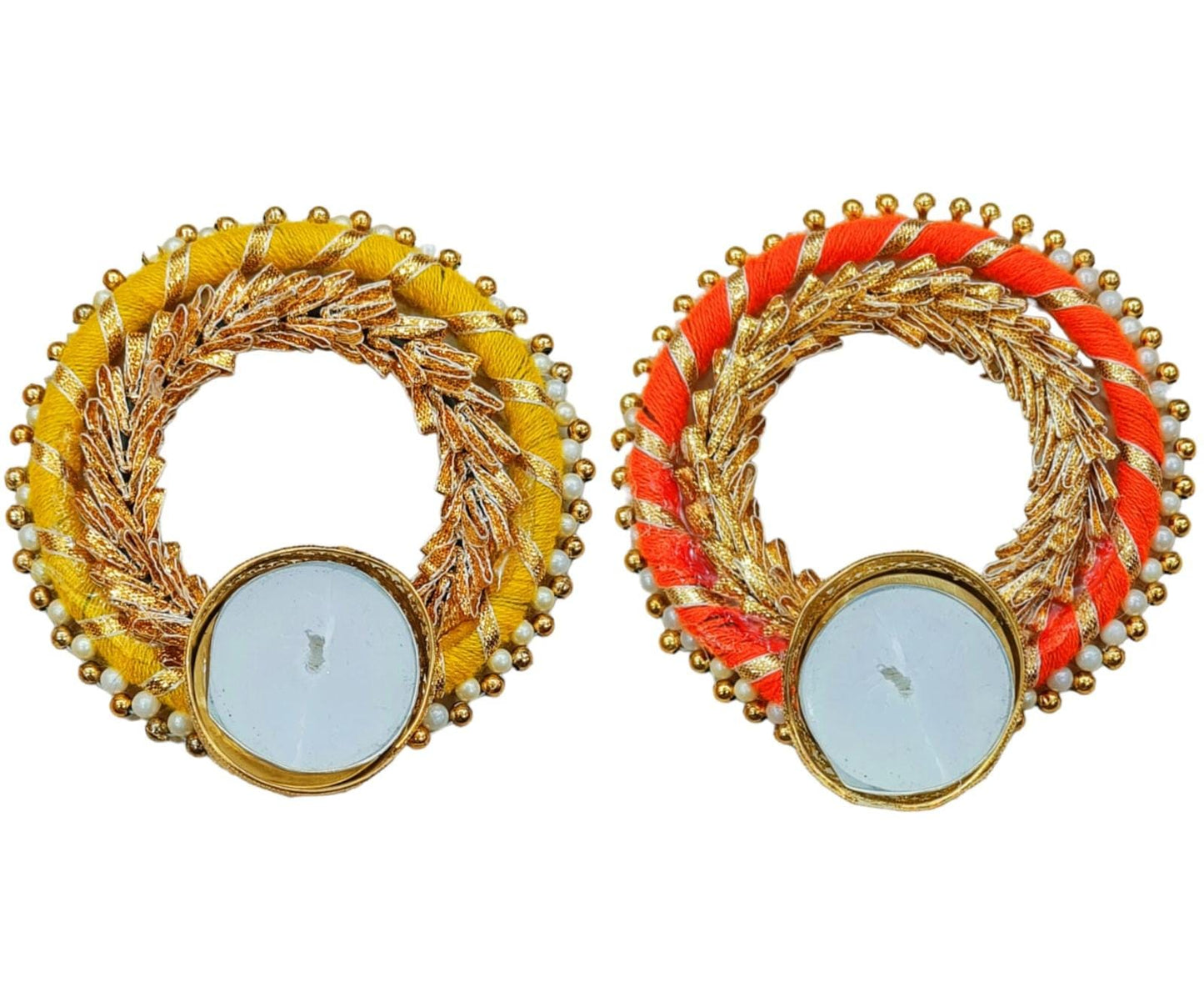 Beautiful Design Round Candle Holder (Size: 4.8 Inch)