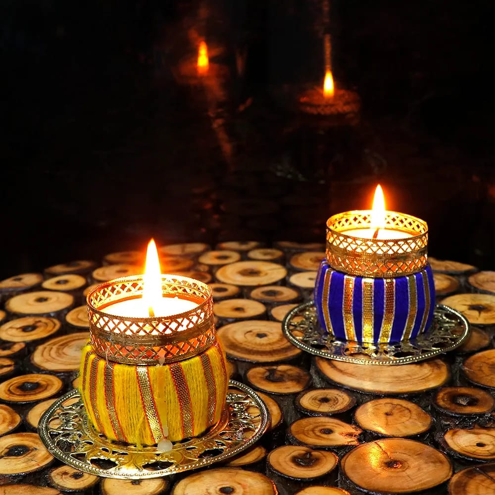 Beautiful Design Tea Light Candle Holder (Size: 3*2 Inch) (TL0033)