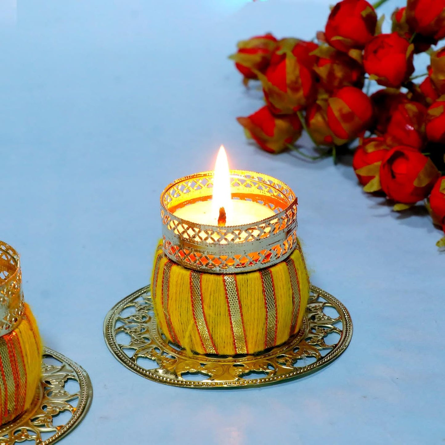 Beautiful Design Tea Light Candle Holder (Size: 3*2 Inch) (TL0033)