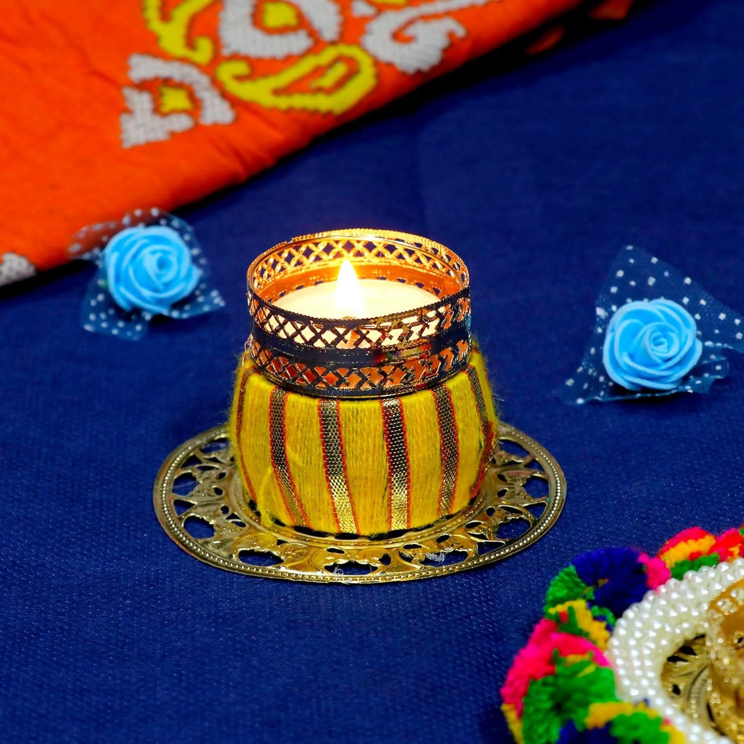 Beautiful Design Tea Light Candle Holder (Size: 3*2 Inch) (TL0033)