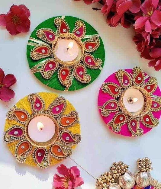 Beautiful Design Tea Light Candle Holder (Size: 4.3 Inch) (TL0032)