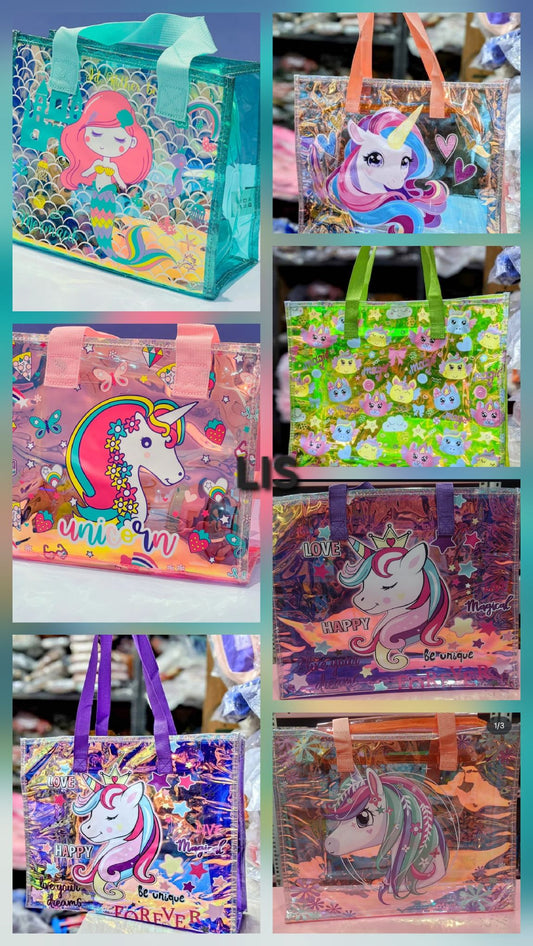 Holographic Tote Bag with Zip 40*33cm