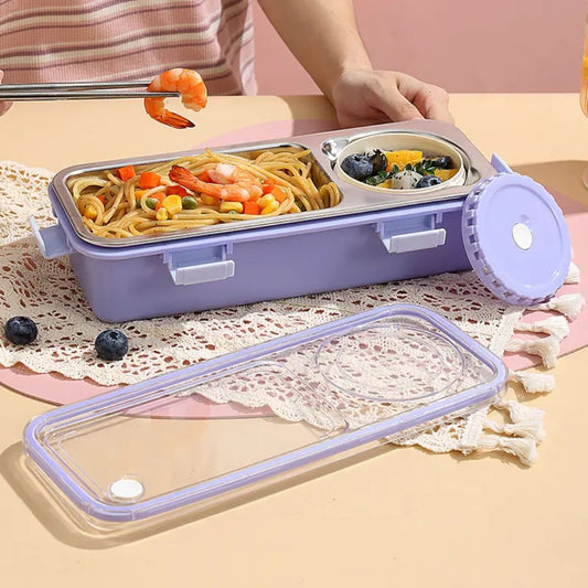 7106 - 2 Section Lunch Box