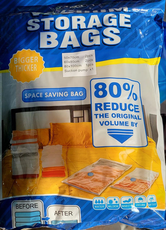 Vacuum Bag Set of 5 + 1 pump