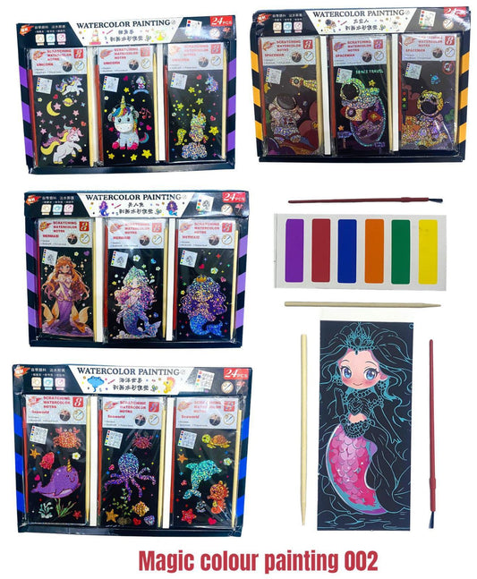 Glitter Scratch & Painting book