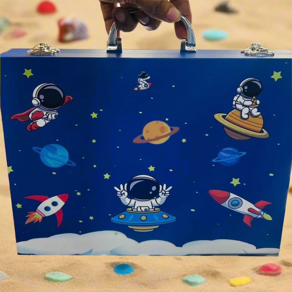 68 pcs Art Set - Unicorn & Space Print with colouring Book