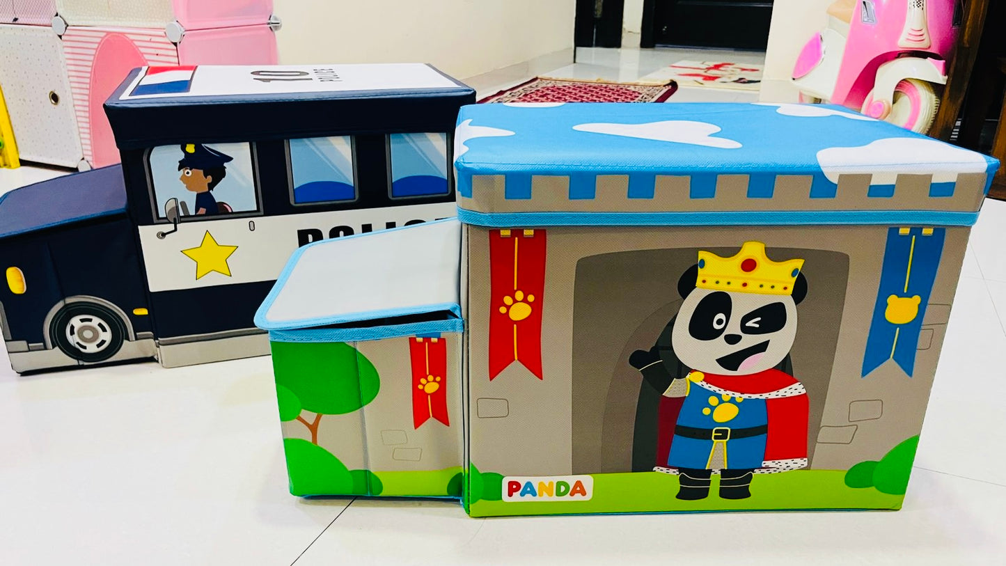 Bus Foldable Storage Box Cum Stool