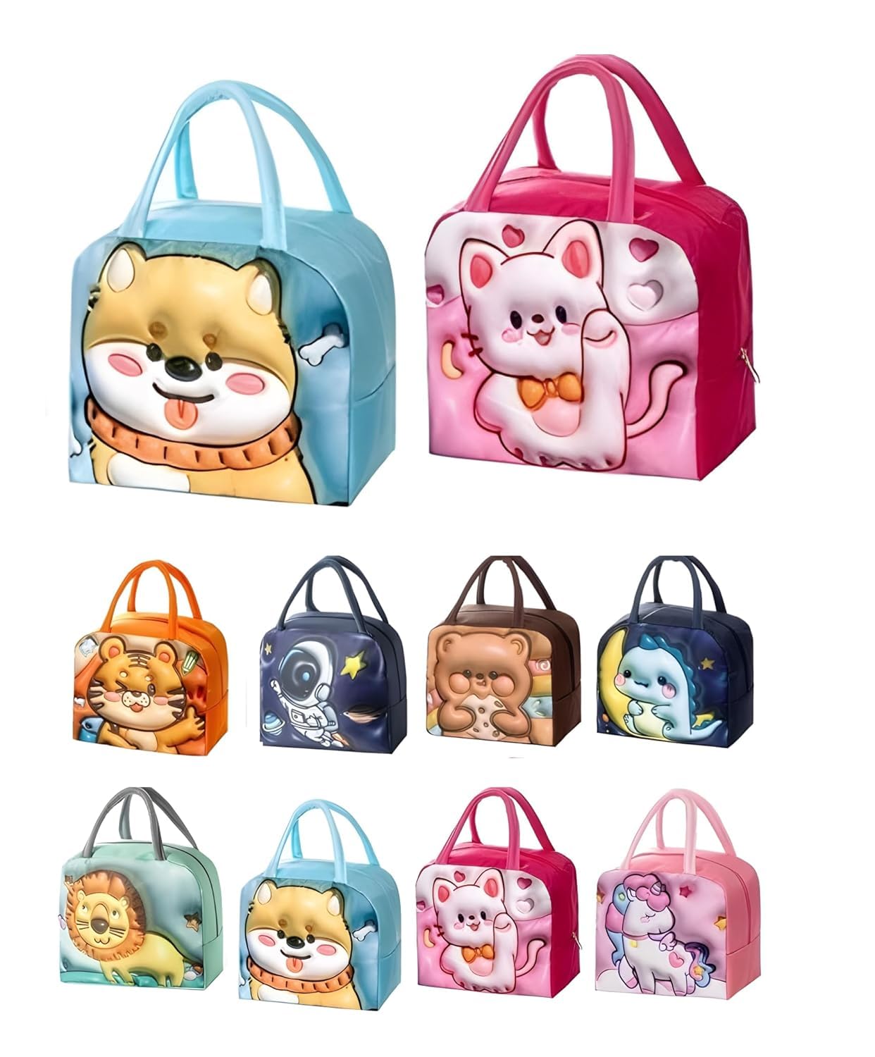 3D Kids Insulated Lunch Bag
