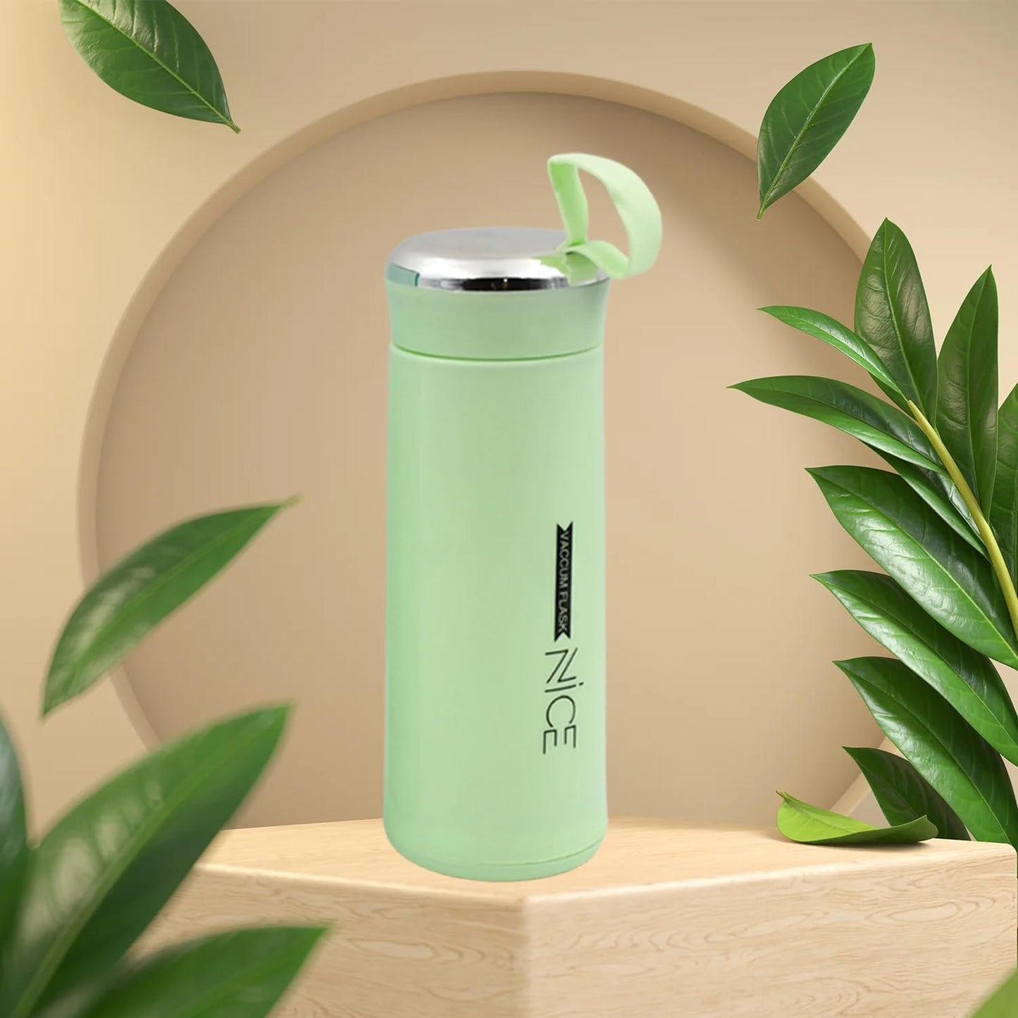 ANTICMART || Thermos Glass Water Bottle 400ml | Leakproof Flask for Tea, Coffee, and Water | Creative Design, Portable and Eco-Friendly Bottle (Nice Bottle 400ML,Multi-Color,PACK-1)