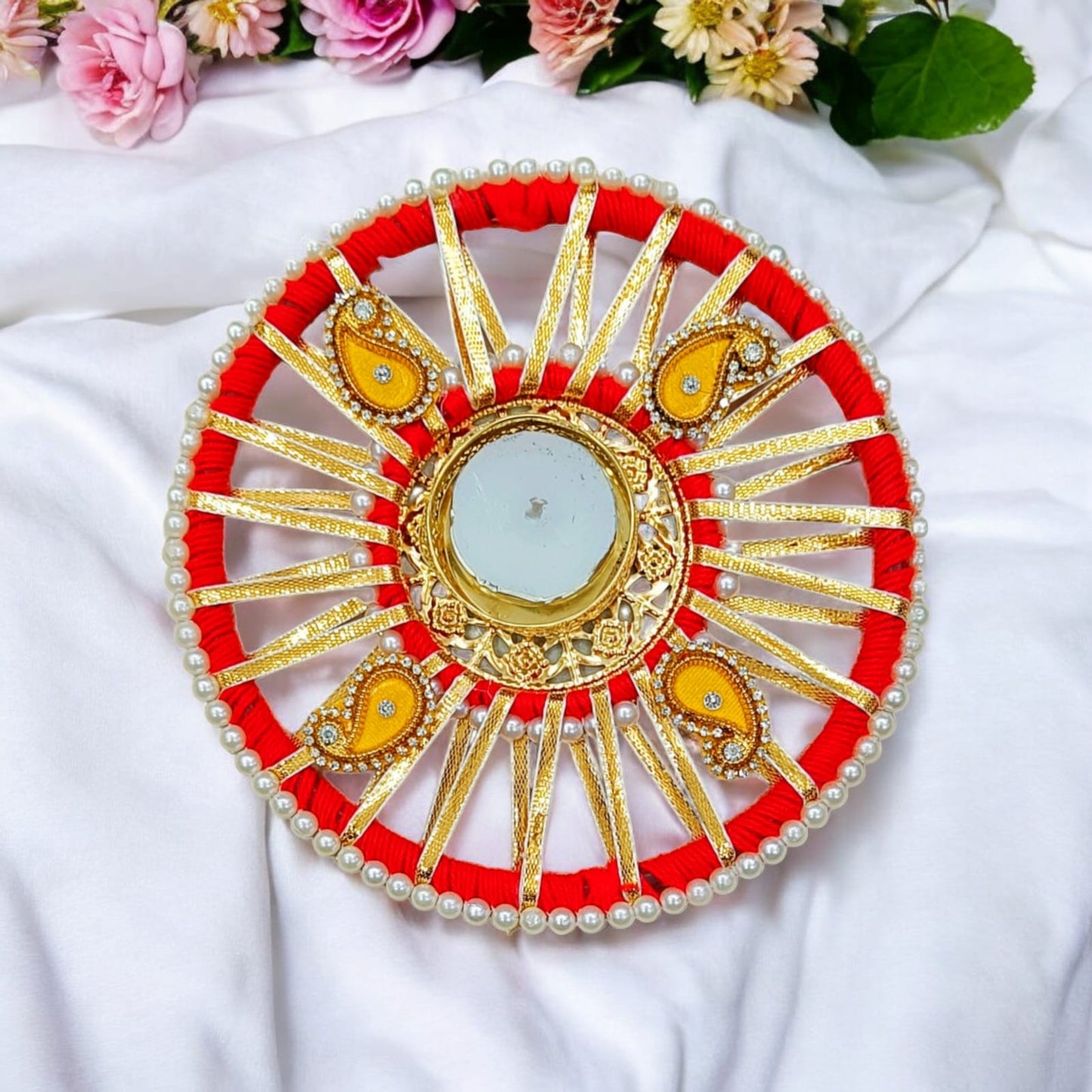 Beautiful Design Big Candle Holder (Size: 6 Inch)