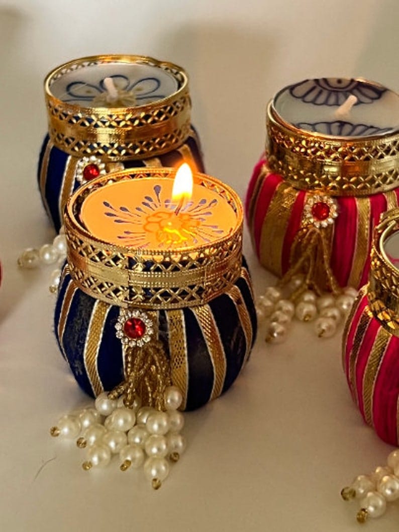 Beautiful Mutka Design Tea Light Candle Holder (TL0024)