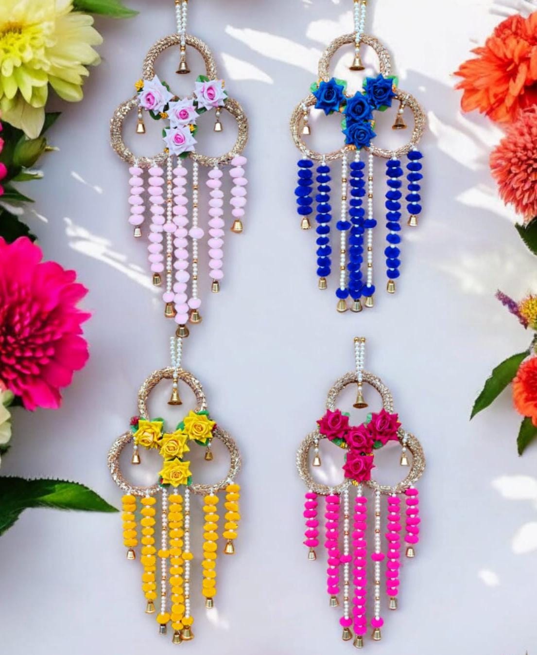 Big Size Flower Design Hanging (Size: 28*11 Inch) (WH0017)