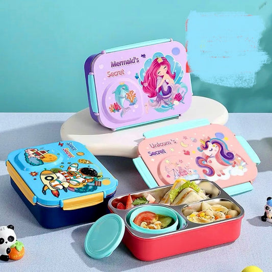 2659 - 3 Section Lunch Box with container