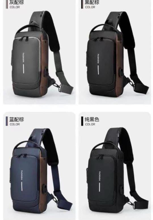 Anti-Theft Password Lock Crossbody Bag