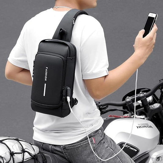 Anti-Theft Password Lock Crossbody Bag