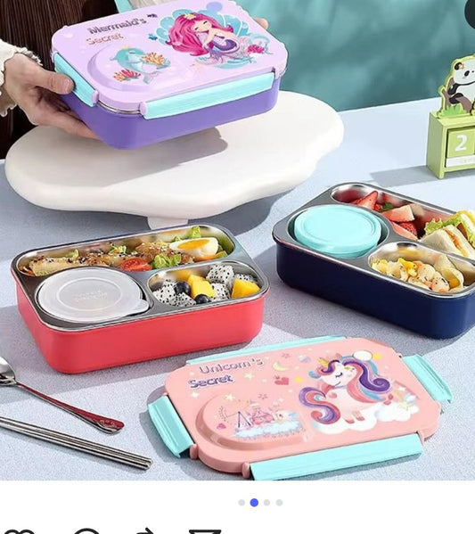 2659 - 3 Section Lunch Box with container