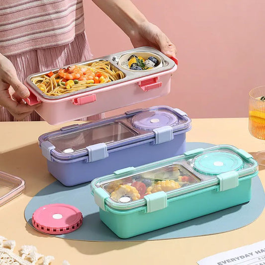 7106 - 2 Section Lunch Box