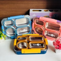 4 Grid Lunch Box with Each Grid Sealed