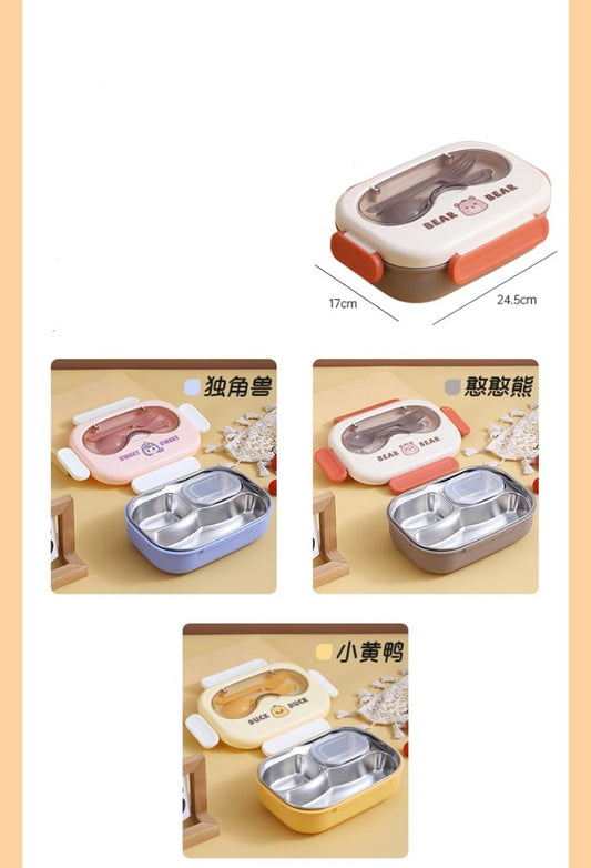 3 Grid Lunch Box with Container