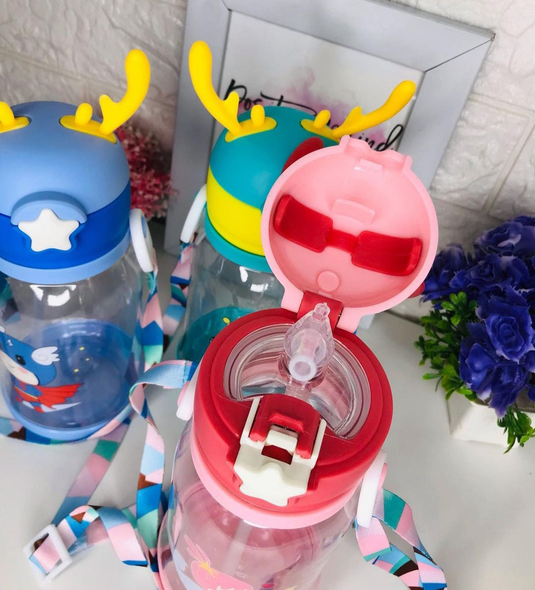Kids Sipper Bottle with Silicon Horns - 700ml