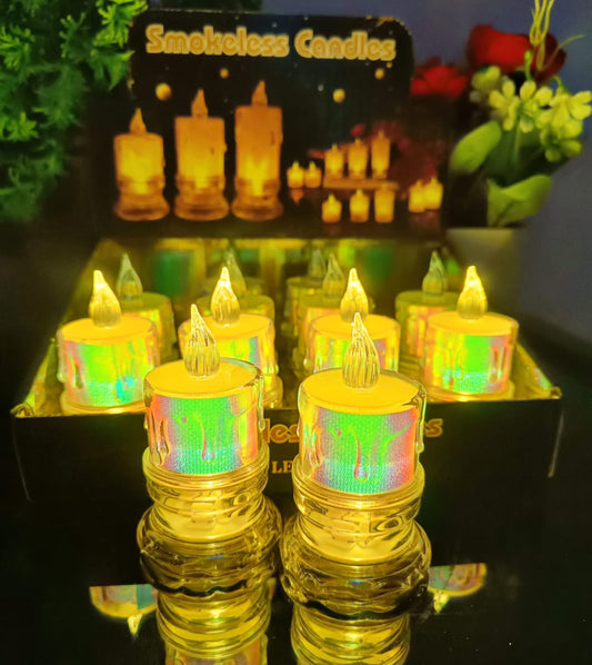 Small Rainbow LED Candle (8cm)