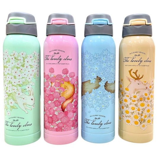 Stainless Steel Hot & Cold Printed Sipper Bottle